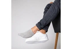 OCCULTO Flinge Herren Füßlinge Modell Strolch Weiß/Creme