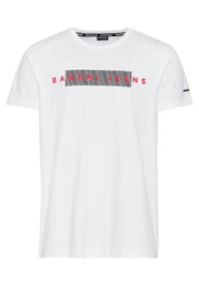 Rundhalsshirt schmal geschnitten, mit lssigem Print, Rundhals, casualer Stil