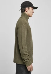URBAN CLASSICS Cardigan Dunkelgrün/Khaki