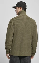 URBAN CLASSICS Cardigan Dunkelgrün/Khaki