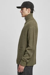 URBAN CLASSICS Cardigan Dunkelgrün/Khaki