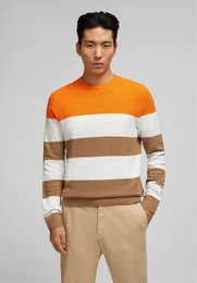 Strickpullover im modischen Colour-Blocking-Design