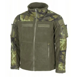 Fleecejacke Combat, mit Rip Stop Besatz Achselbelftung