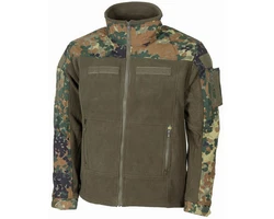 MFH Professional Fleece-Jacke Combat Braun/Dunkelgrün