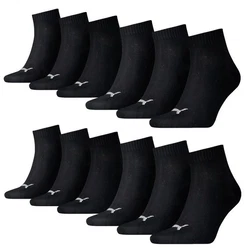 PUMA BODYWEAR Socken Quarter - Everyday Kurzsocken Schwarz/Grau