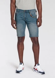 Bruno Banani Jeansshorts Orange/Hautfarben/Hellblau
