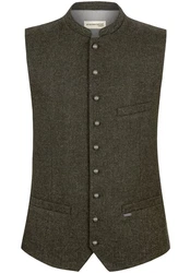 Stockerpoint Trachtenweste Devito Dunkelgrün/Khaki/Grau