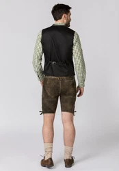 Stockerpoint Trachtenweste Devito Dunkelgrün/Khaki/Grau