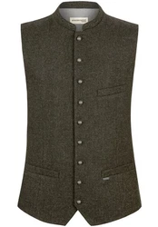 Stockerpoint Trachtenweste Devito Dunkelgrün/Khaki/Grau