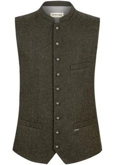Stockerpoint Trachtenweste Devito Dunkelgrün/Khaki/Grau