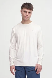 North Bend Longsweatshirt NBTergong M L/S Tee Weiß/Creme
