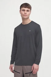 North Bend Longsweatshirt NBTergong M L/S Tee Dunkelgrau/Grau