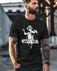 Neverless Print-Shirt Herren T-Shirt Techno DJ Bruce Lee Parodie 