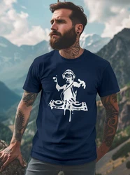 Neverless Print-Shirt Herren T-Shirt Techno DJ Bruce Lee Parodie 