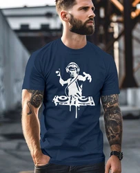 Neverless Print-Shirt Herren T-Shirt Techno DJ Bruce Lee Parodie 