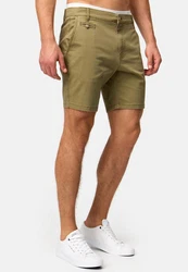 Indicode Chinoshorts INSylvester Khaki/Dunkelgrün