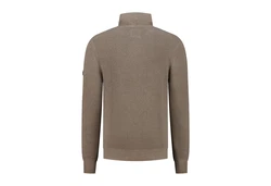 Travelin' Strickpullover Jumper Brecon Men Braun/Grau/Khaki/Beige
