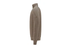 Travelin' Strickpullover Jumper Brecon Men Braun/Grau/Khaki/Beige
