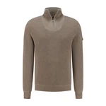 Travelin' Strickpullover Jumper Brecon Men Braun/Grau/Khaki/Beige