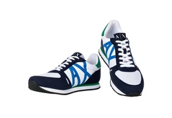 ARMANI EXCHANGE Herren Sneaker Low Schnür-Schuh Retro Logo Sneaker 
