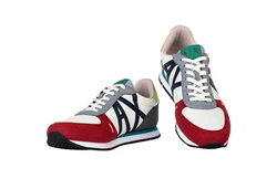 ARMANI EXCHANGE Herren Sneaker Low Schnür-Schuh Retro Logo Sneaker 