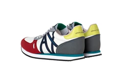 ARMANI EXCHANGE Herren Sneaker Low Schnür-Schuh Retro Logo Sneaker 
