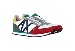 ARMANI EXCHANGE Herren Sneaker Low Schnür-Schuh Retro Logo Sneaker 