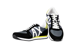 ARMANI EXCHANGE Herren Sneaker Low Schnür-Schuh Retro Logo Sneaker 