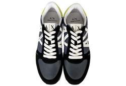 ARMANI EXCHANGE Herren Sneaker Low Schnür-Schuh Retro Logo Sneaker 