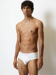 Marc O'Polo Slip Essentials Unterhose Basic Weiß/Creme/Grau