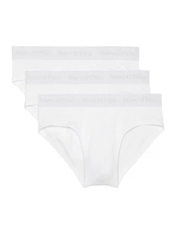 Marc O'Polo Slip Essentials Unterhose Basic Weiß/Creme/Grau