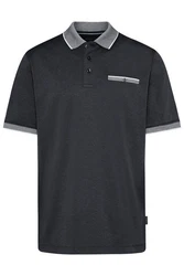 bugatti Poloshirt mit Akzenten Dunkelgrau/Dunkelblau/Hellgrau/Grau
