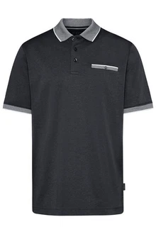 bugatti Poloshirt mit Akzenten Dunkelgrau/Dunkelblau/Hellgrau/Grau bugatti Poloshirt mit Akzenten Dunkelgrau/Dunkelblau/Hellgrau/Grau