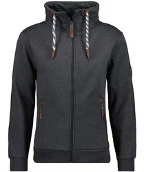 RAGMAN Sweatjacke Strickjacke Mock neck cardigan 
