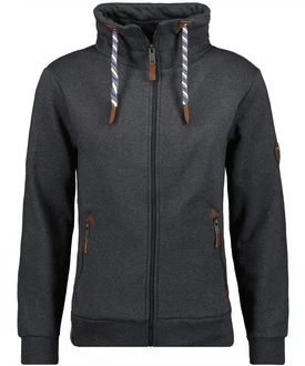 RAGMAN Sweatjacke Strickjacke Mock neck cardigan 