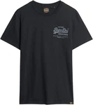 Superdry Herren T-Shirt Classic VI Heritage Chest Tee schwarz/nero/schwarz marl