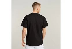 G-STAR T-Shirt Water Burger Loose Schwarz