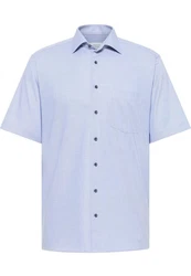 Eterna Kurzarmhemd MODERN FIT NON IRON Hellblau/Blau/Grau/Dunkelblau