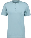 RAGMAN Henleyshirt Blau/Hellblau