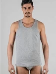 Albero Natur Herren Tanktop (2er Pack) Hellgrau/Grau