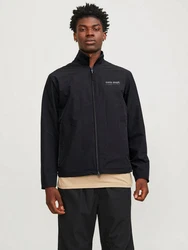 JACK & JONES Funktionsjacke grau/schwarz