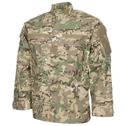 MFH Military-Jacket US Feldjacke ACU Rip Stop Dunkelgrün/Braun/Grau