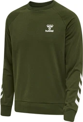 hummel Sweater hmlISAM 2.0 Sweatshirt Dunkelgrün/Grün