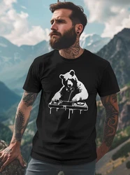 Neverless Print-Shirt Herren T-Shirt Br als Techno DJ Rave Festival Outfit Braun
