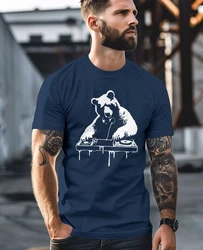 Neverless Print-Shirt Herren T-Shirt Br als Techno DJ Rave Festival Outfit Braun/Dunkelblau/Blau