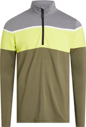 Rollkragenpullover Diego M Herren -Funktions-Shirt oliv/gelb/grau