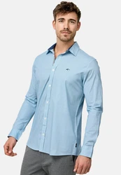 Indicode Langarmhemd INSamwell Hellblau/Blau/Grau
