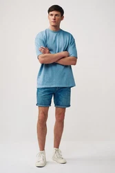Next Jeansshorts Sommerliche Jeansshorts Blau/Hellblau