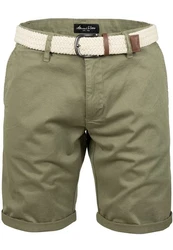 Amaci&Sons Chinoshorts BERWYN Regular Fit Khaki/Dunkelgrün