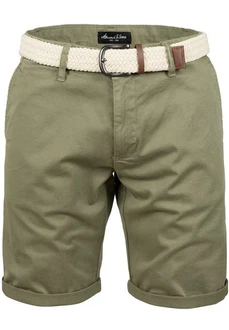 Amaci&Sons Chinoshorts BERWYN Regular Fit Khaki/Dunkelgrün